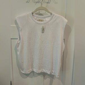 Madewell Classic White Muscle Tee